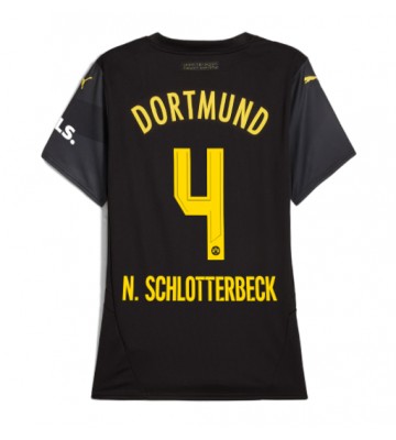 Borussia Dortmund Nico Schlotterbeck #4 Bortatröja Dam 2024-25 Kortärmad